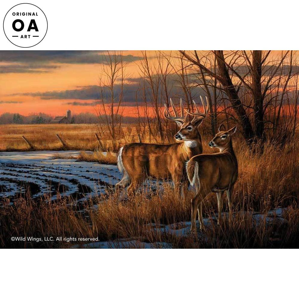 Daybreak—Deer Original Acrylic Painting - Wild Wings