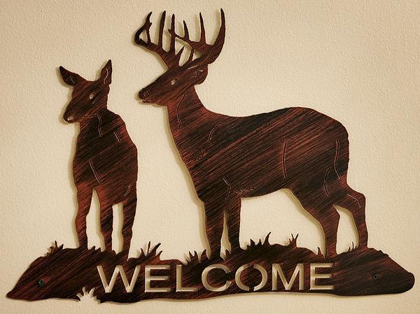 Deer Metal Wall Art - Wild Wings