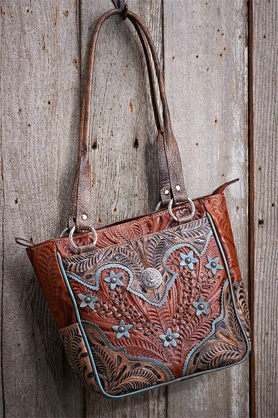 Wild Wings - Desert Wildflower Leather Handbag