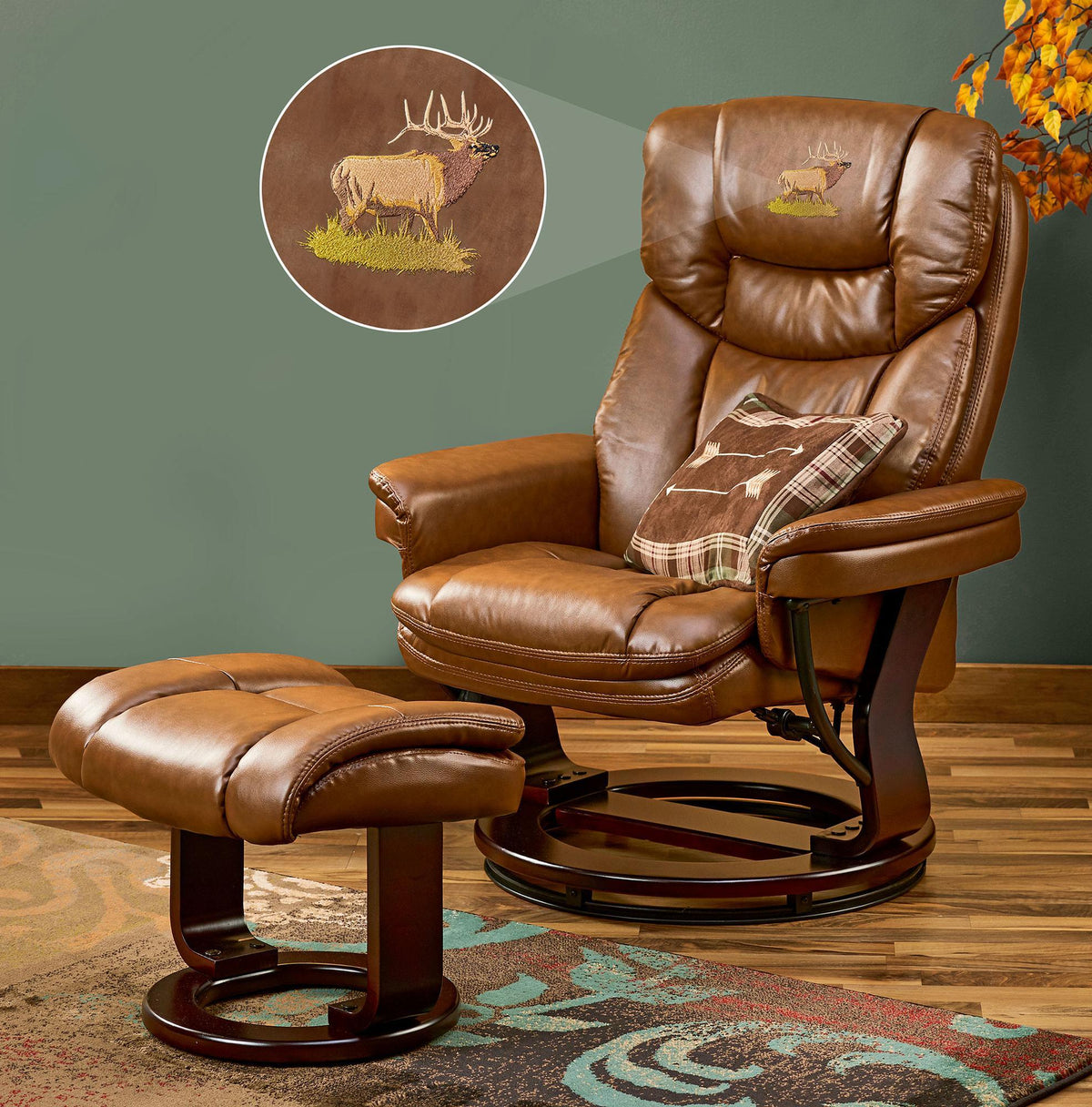 Elk Swivel Chair & Stool - Wild Wings