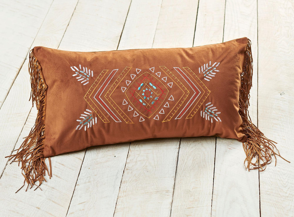 Embroidered Southwestern Pillow - Wild Wings
