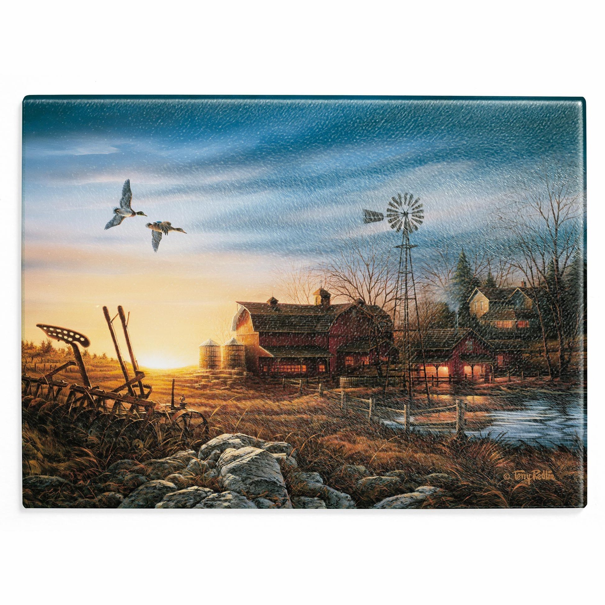Evening Chores Cutting Board - Wild Wings
