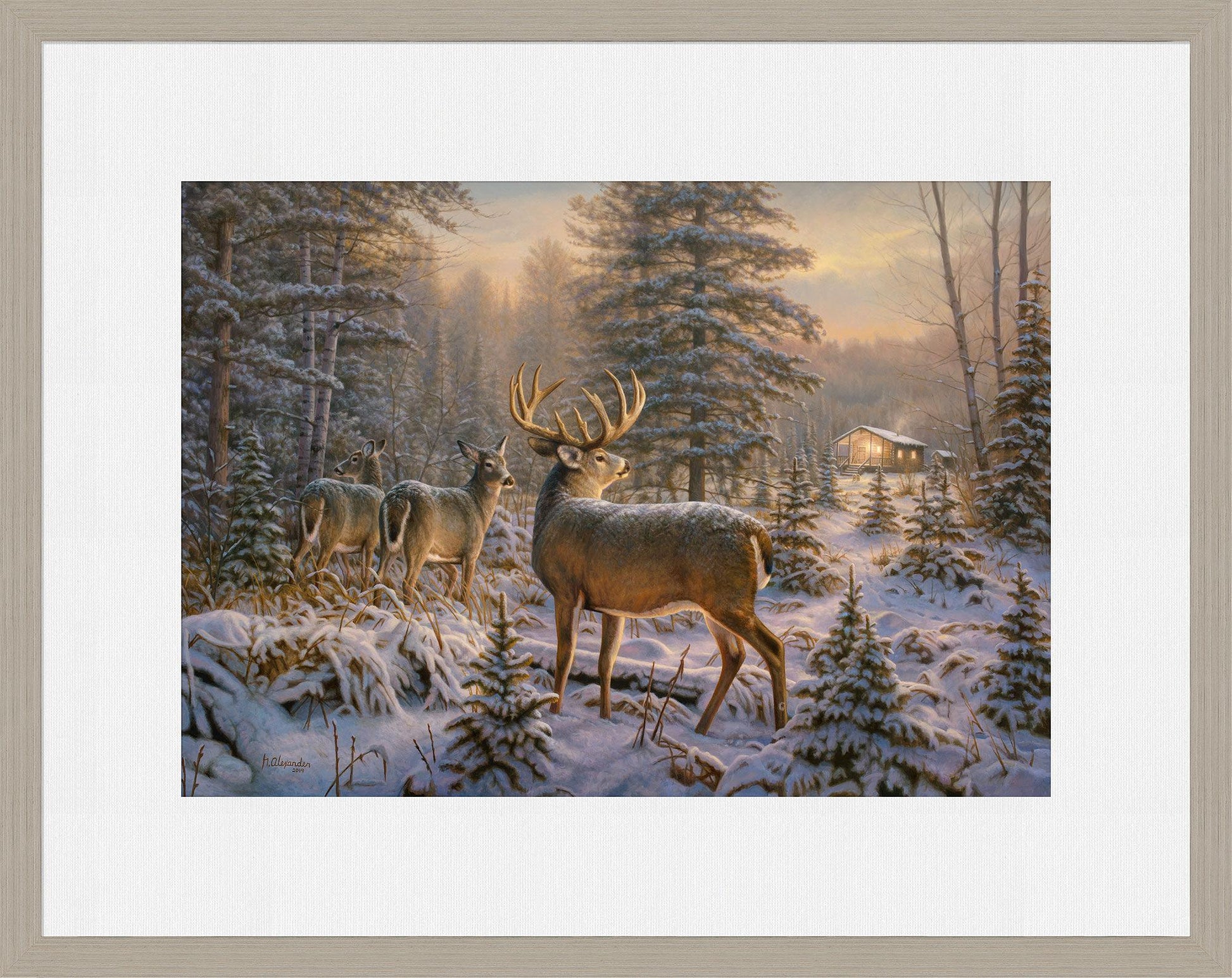 After Hours - Deer Shack Limited Edition Paper Print - Wild Wings
