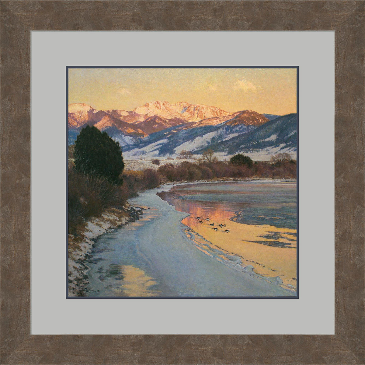 Day's End - Goldeneyes Framed Limited Edition Print - Wild Wings