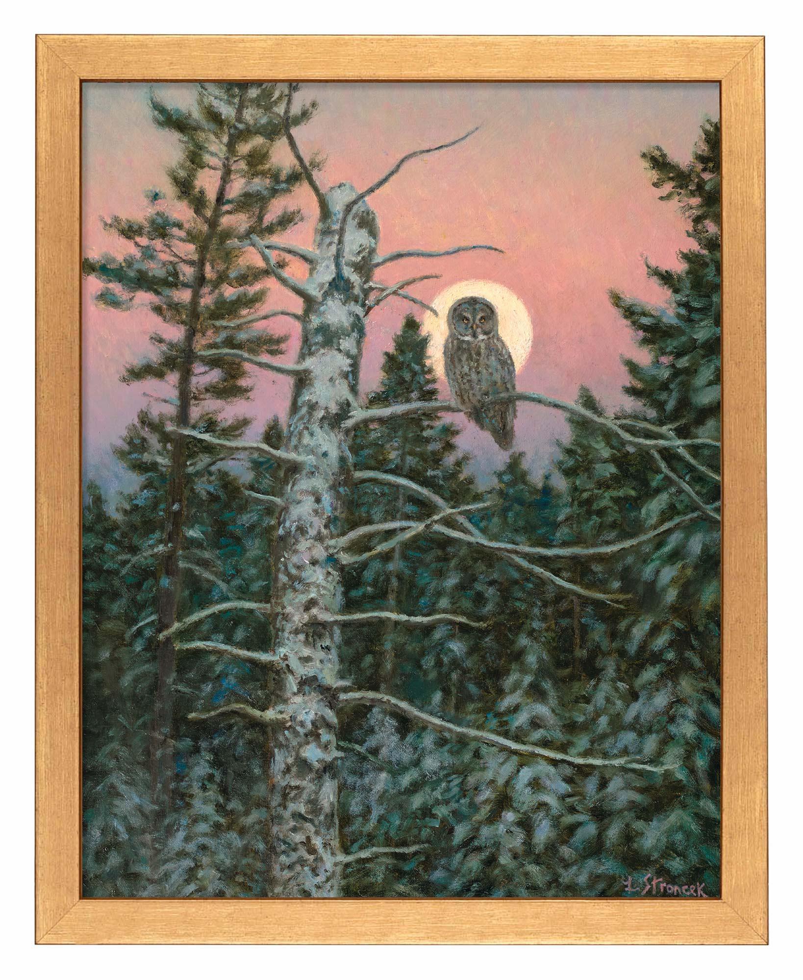 Great Gray Hunter Art Print - Wild Wings