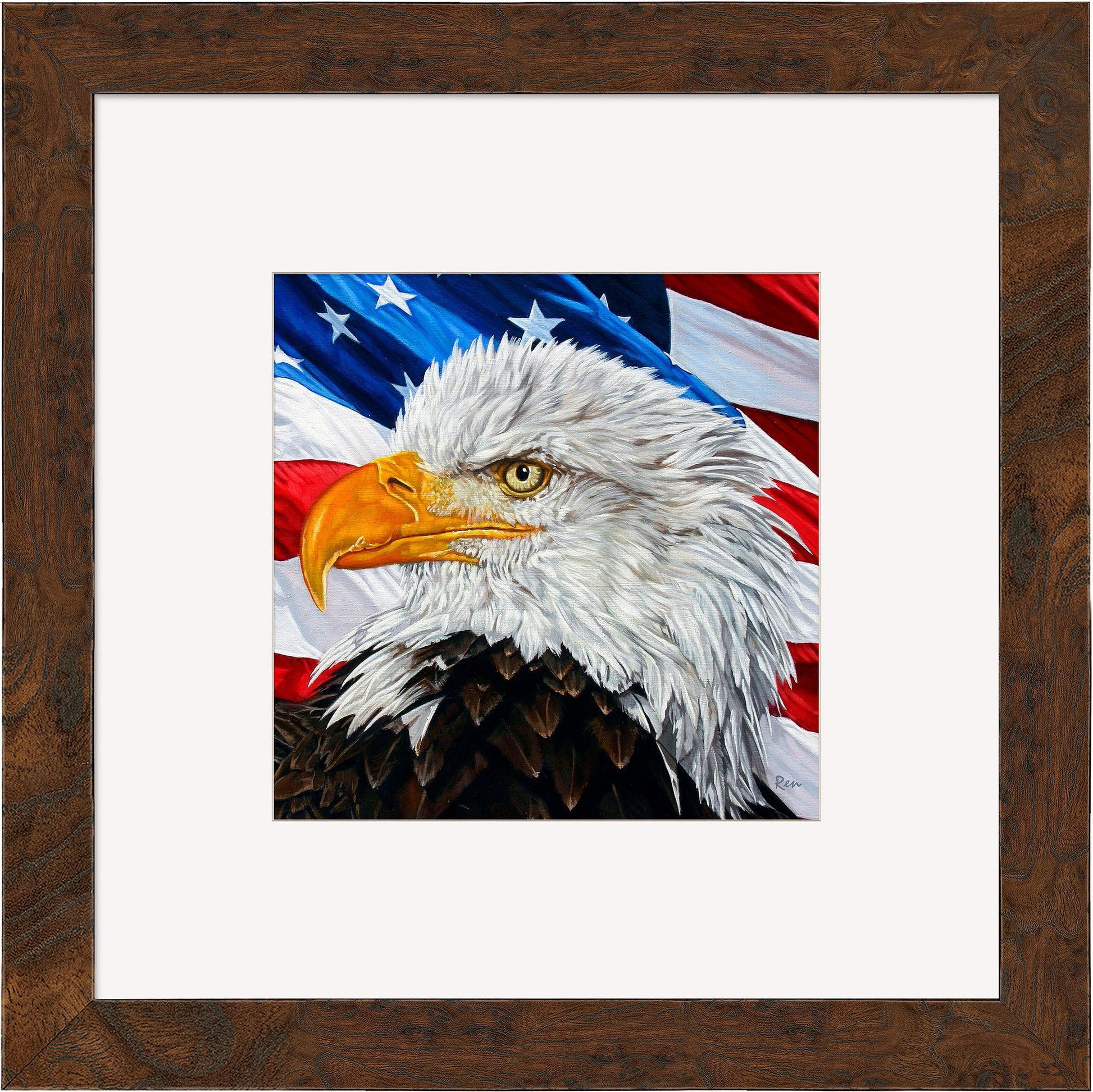 Let Freedom Ring—Bald Eagle Contempo Square - Wild Wings