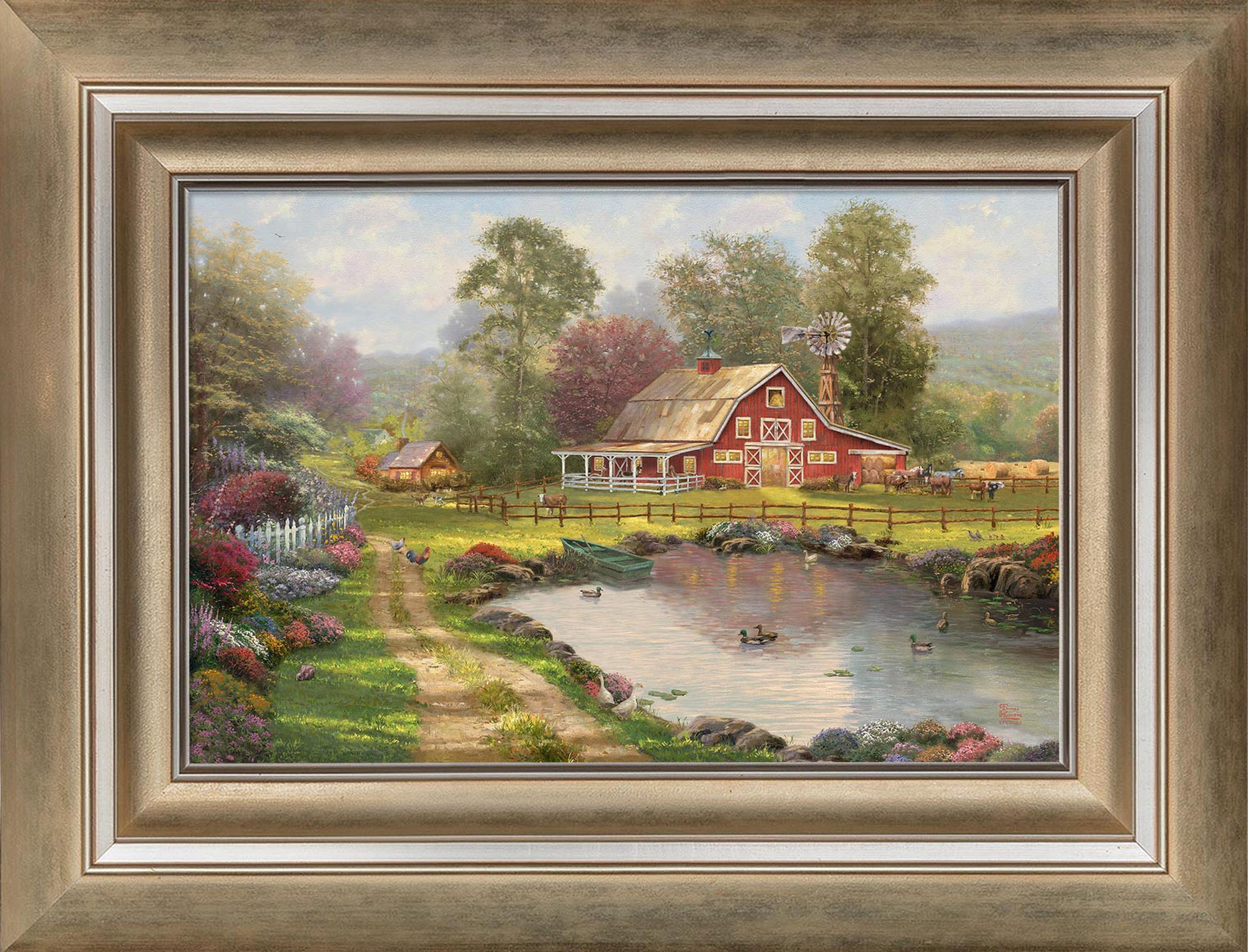 Red Barn Retreat Framed Limited Edition Canvas (SN) - Wild Wings