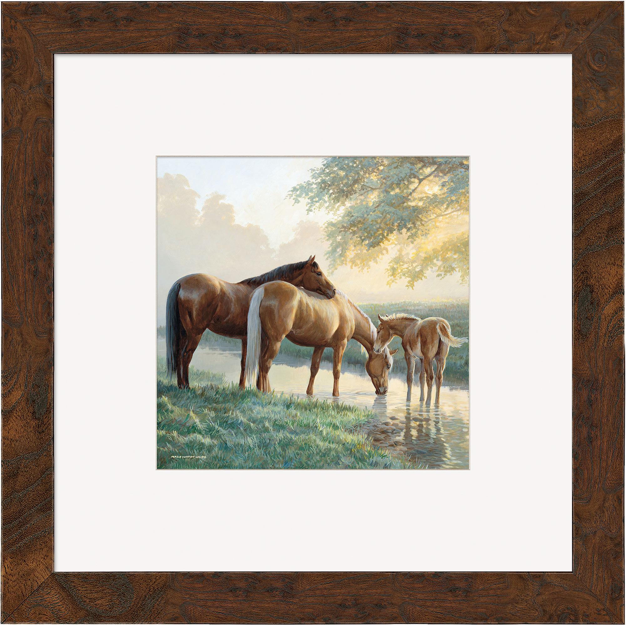 Spring Morning—Horses Contempo Square - Wild Wings