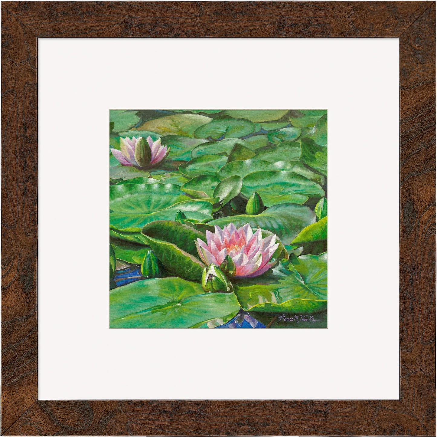 Water Lilies Contempo Square - Wild Wings
