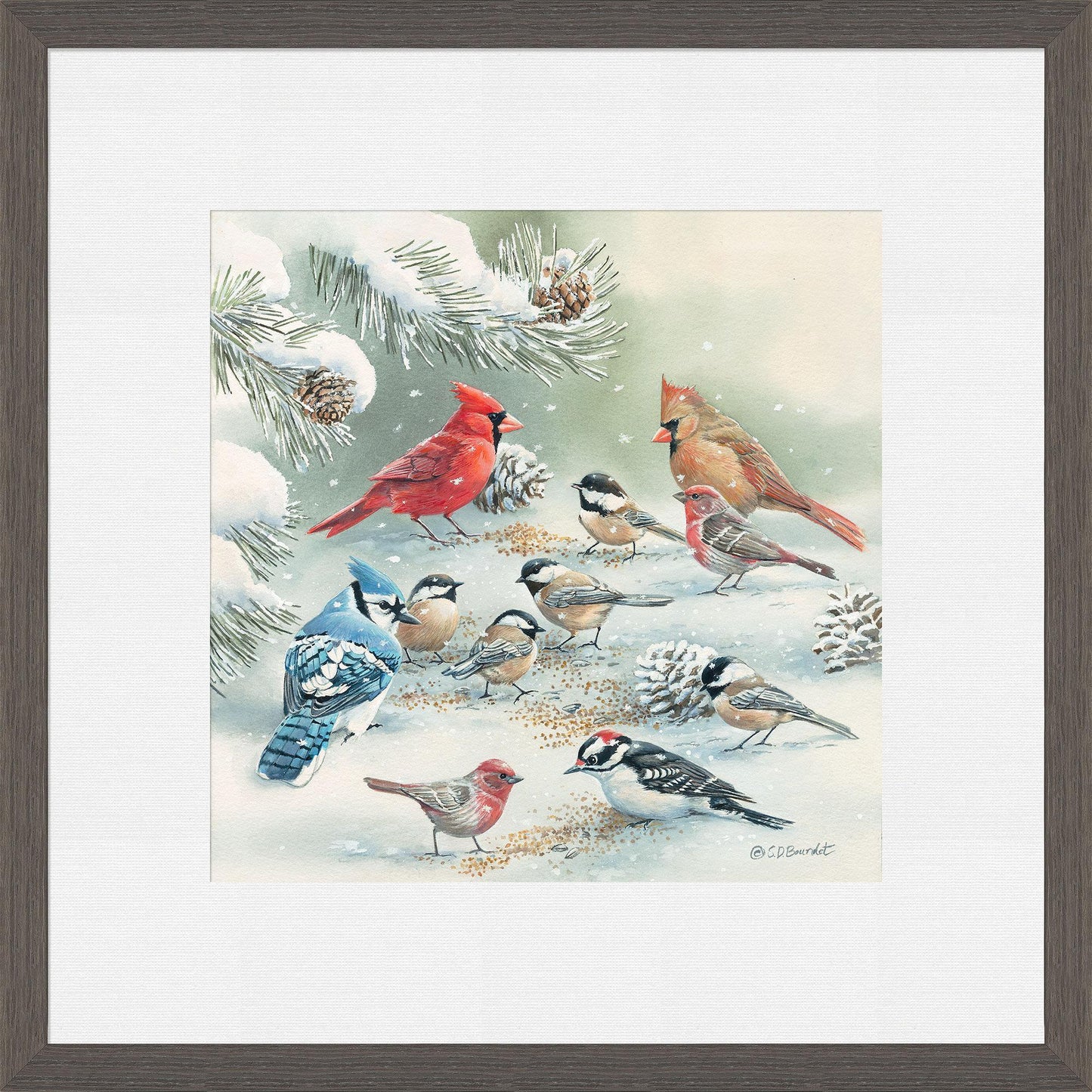 Winter Picnic Paper Print - Wild Wings