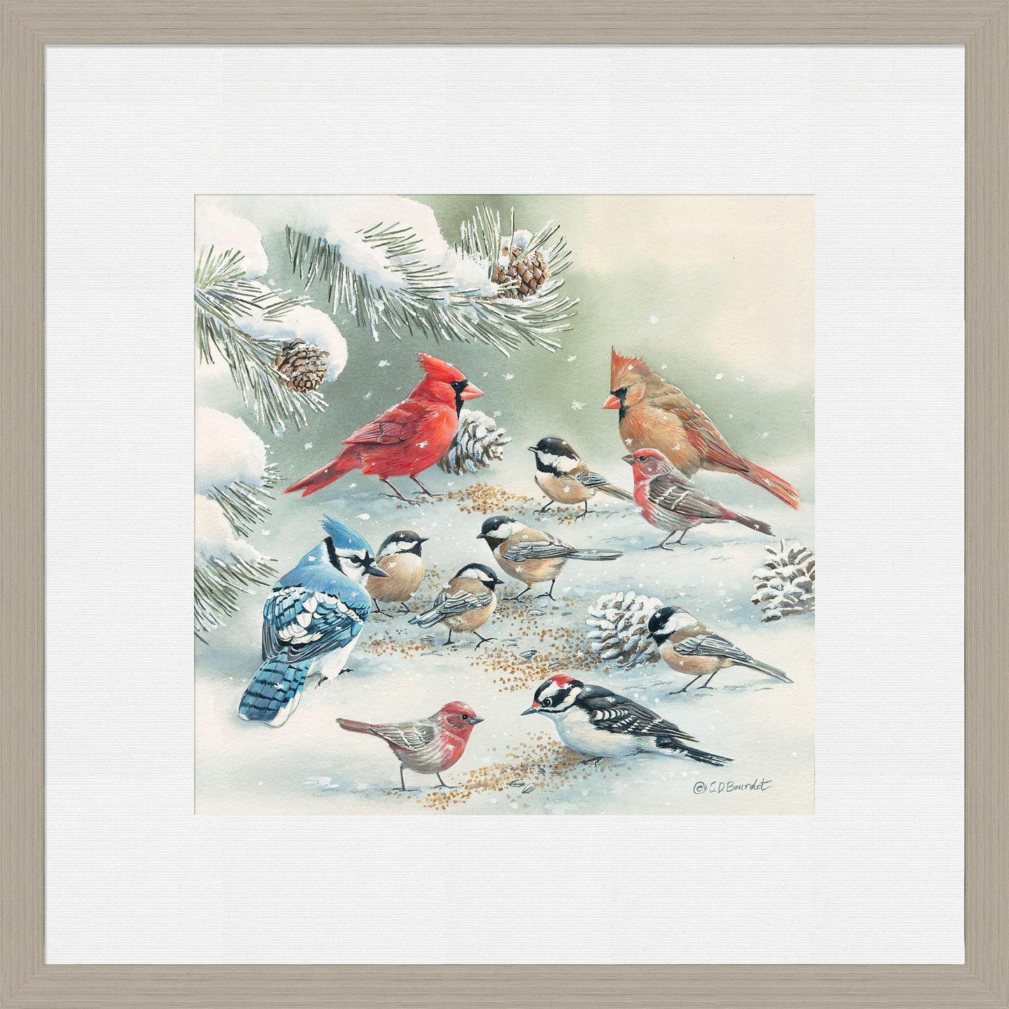 Winter Picnic Paper Print - Wild Wings