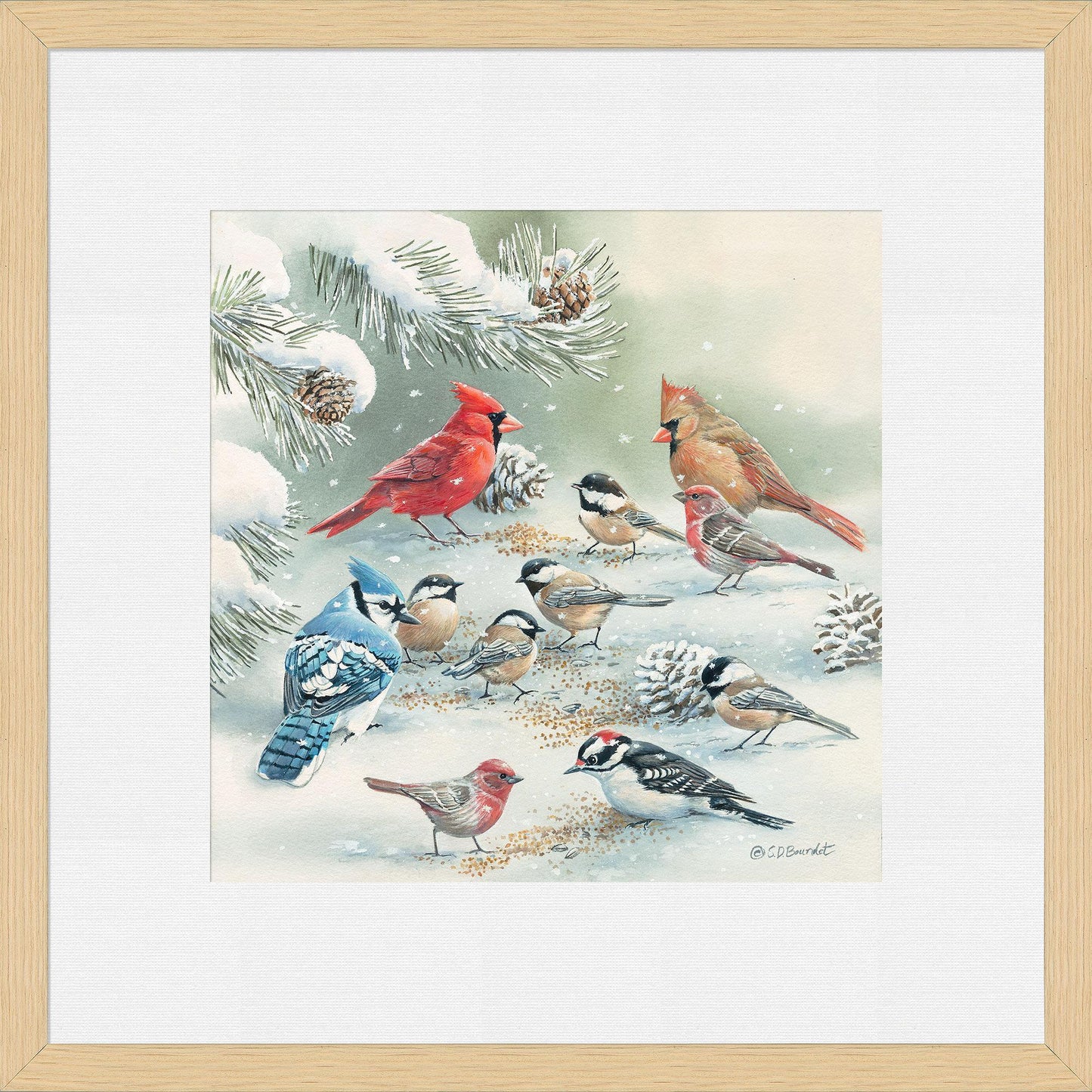 Winter Picnic Paper Print - Wild Wings