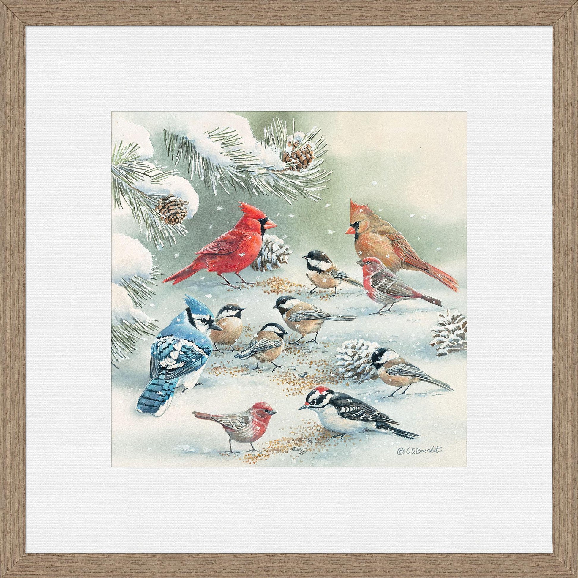 Winter Picnic Paper Print - Wild Wings