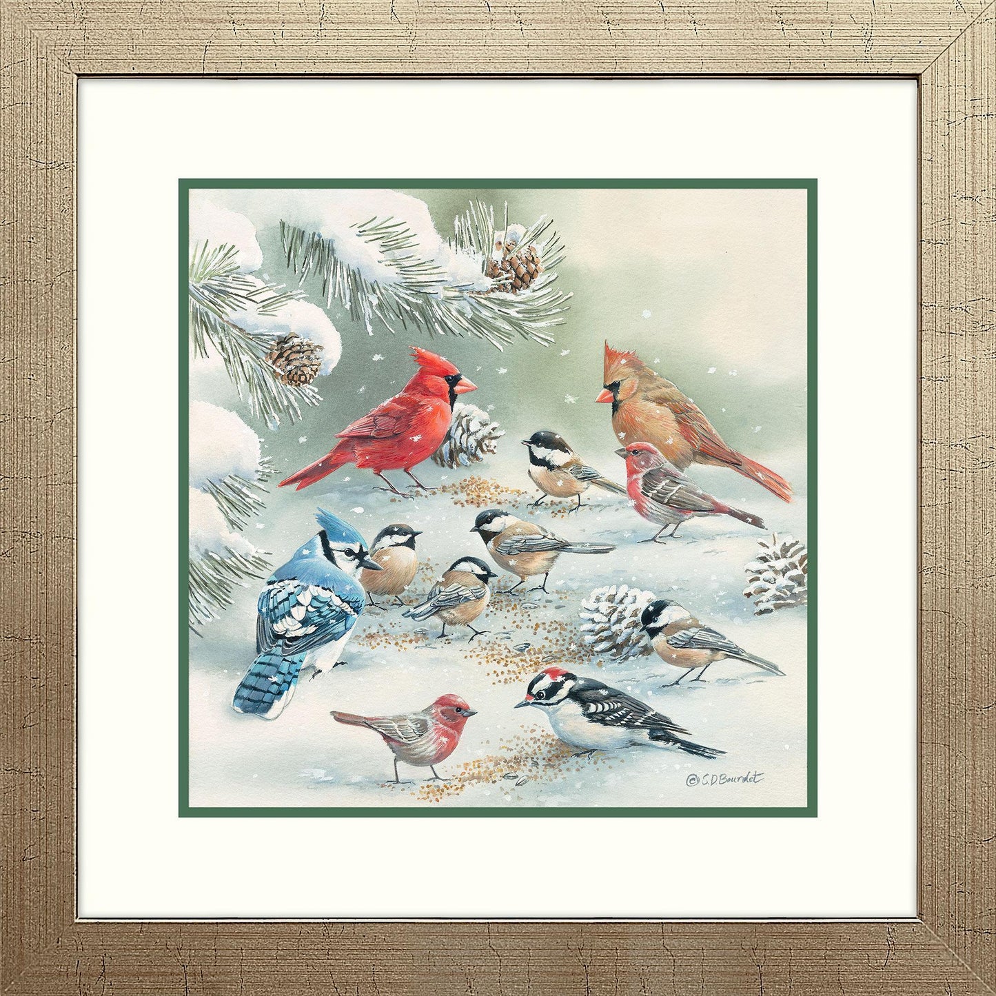 Winter Picnic Paper Print - Wild Wings