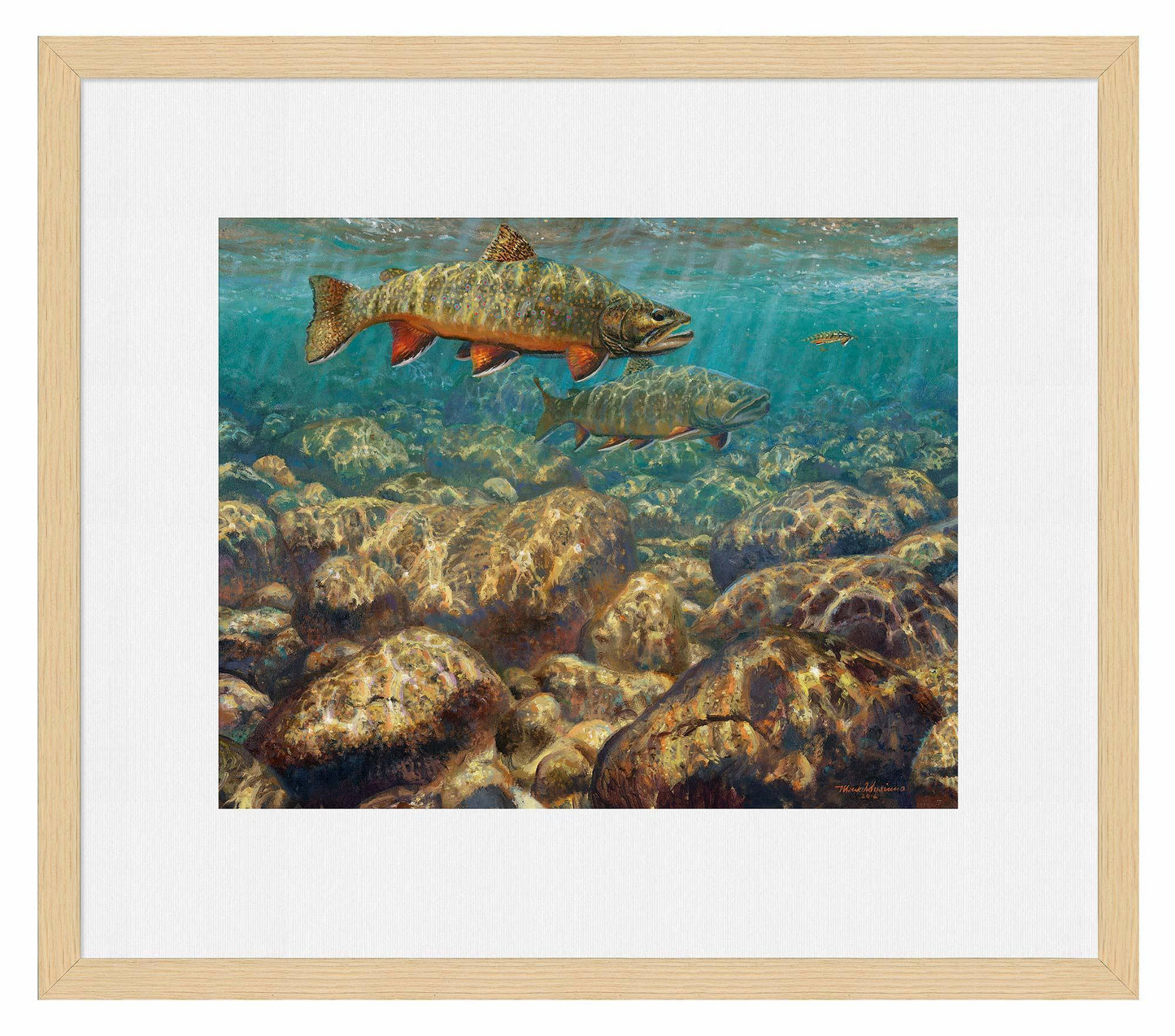 First to the Fly—Brook Trout Limited Edition Paper Print - Wild Wings