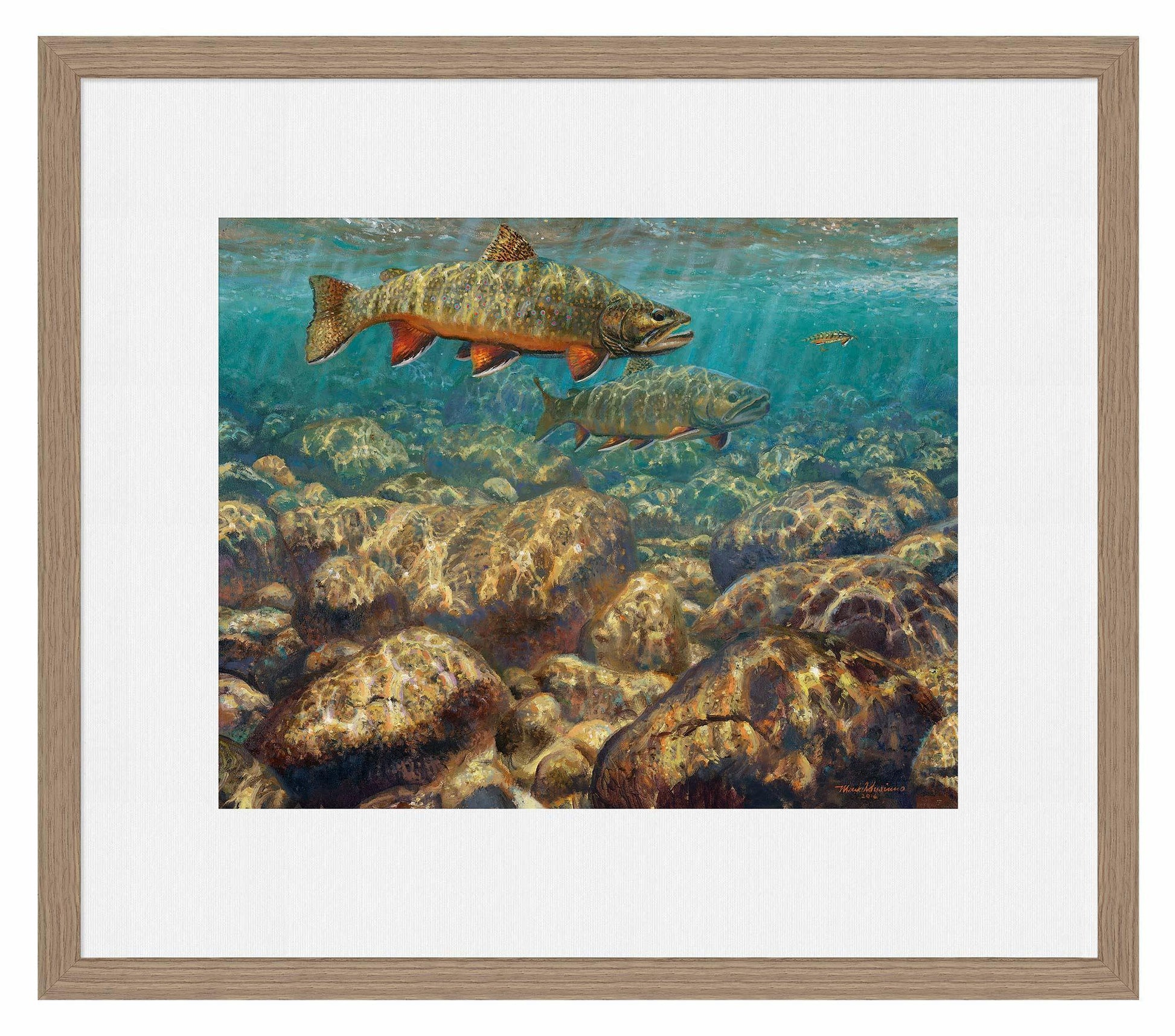 First to the Fly—Brook Trout Limited Edition Paper Print - Wild Wings