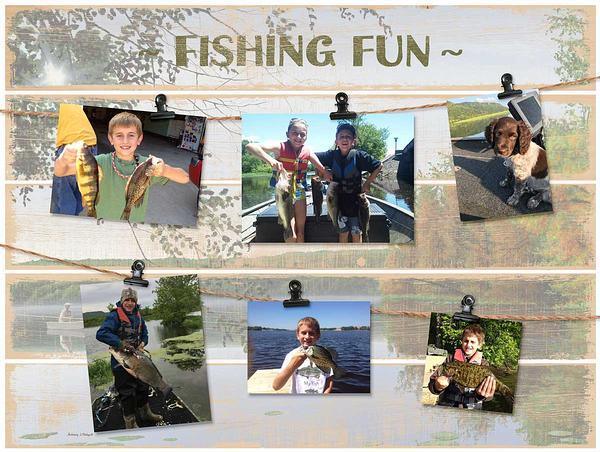 Fishing Fun Pallet Photo Holder - Wild Wings