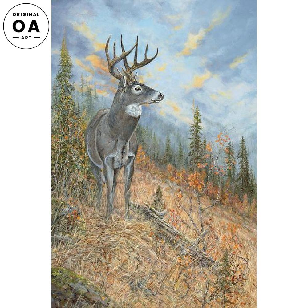 Following the Canyon Trail—Whitetail Deer Original Acrylic Painting - Wild Wings