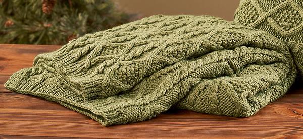 Forest Green Throw Blanket - Wild Wings