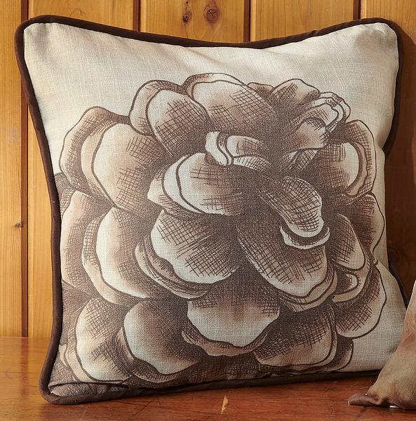 Pinecone Close Up Pillow - Wild Wings