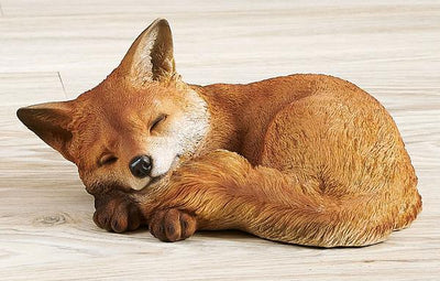 Sleeping Fox Kit Sculpture - Wild Wings