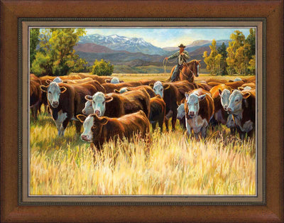Autumn Roundup—Cowboy Art Collection - Wild Wings