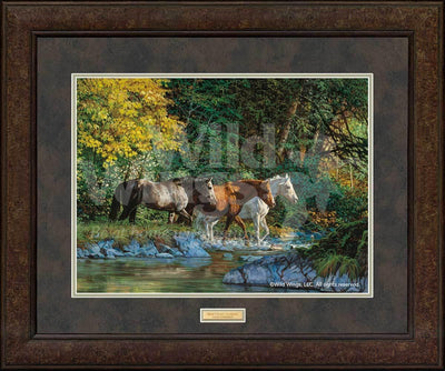 Bear Creek Crossing—Horses Art Collection - Wild Wings
