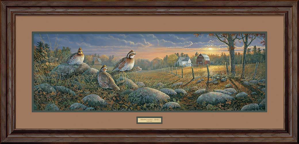 Evening Sunset—Quail Art Collection - Wild Wings