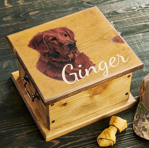 Golden Retriever Sporting Dog Personalized Storage Chest - Wild Wings