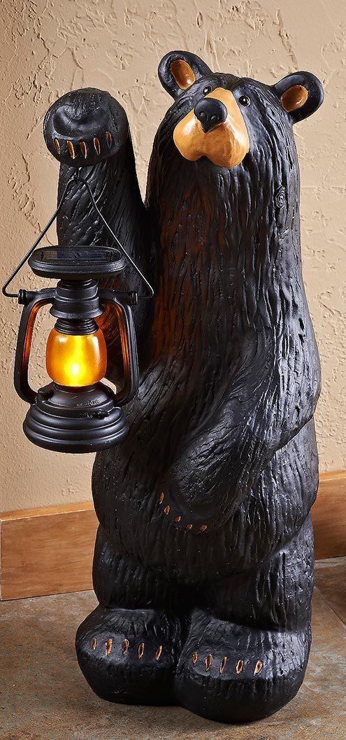Grand Bear Lantern Statuette - Wild Wings