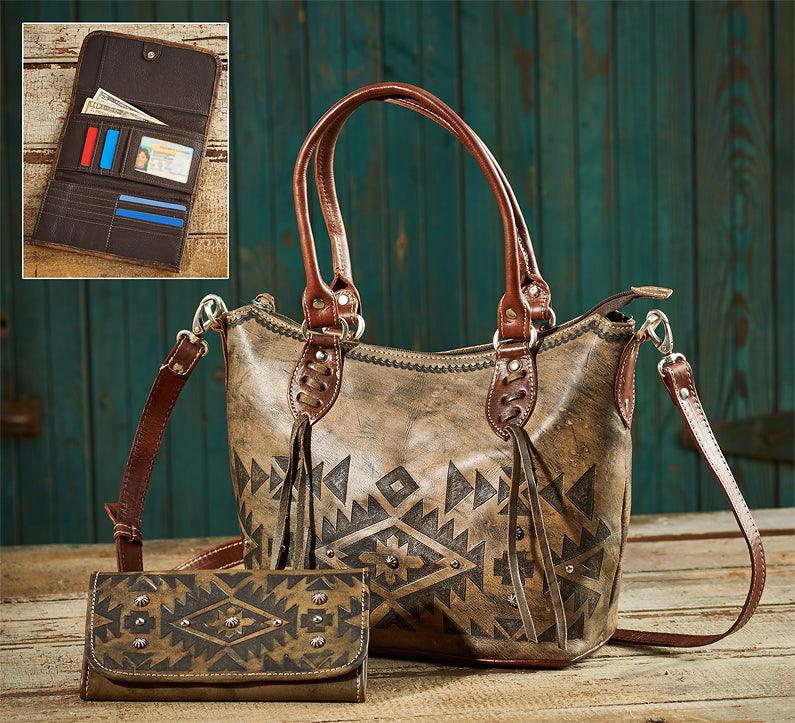 Mystic Shadow Leather Bag & Wallet Collection - Wild Wings