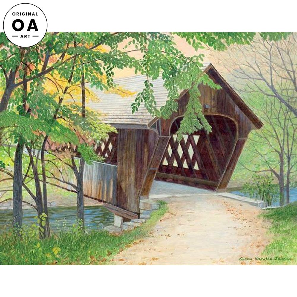 Heart String Bridge Original Acrylic Painting - Wild Wings