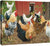 Hen-Pecked—Chickens Gallery Wrapped Canvas - Wild Wings