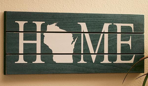 Home State Personalized Wood Sign - Wild Wings