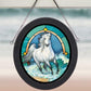 Surf Run - Horse Stained Glass Art - Wild Wings