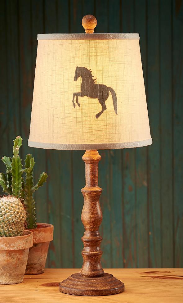 Horse Silhouette Table Lamp - Wild Wings