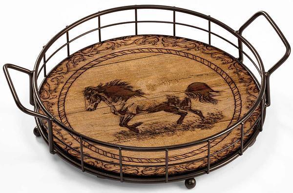 Distant Thunder - Horse Serving Tray - Wild Wings