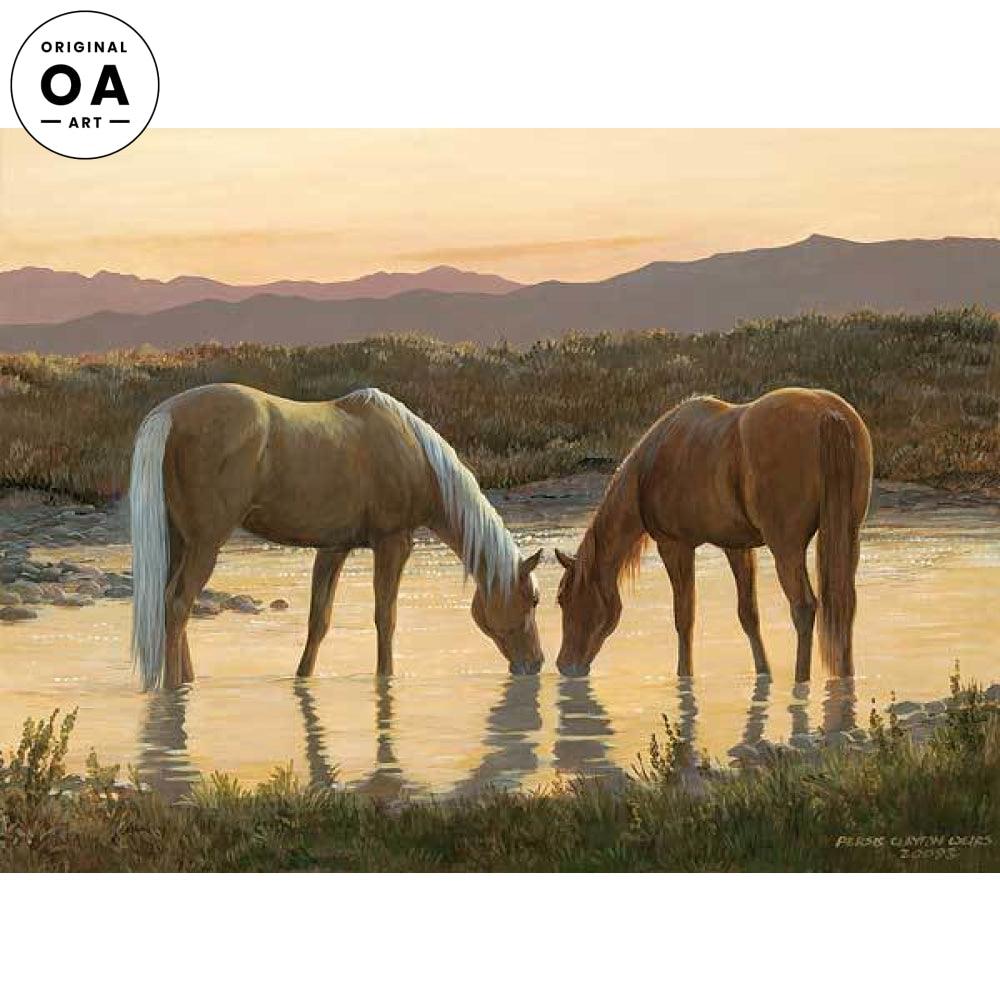 Last Call—Horses Original Acrylic Painting - Wild Wings