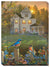 House & Bluebirds Lighted Wrapped Canvas - Wild Wings