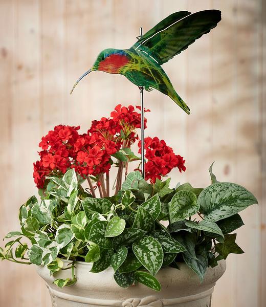 Hummingbird Garden Stake - Wild Wings