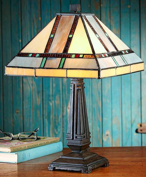 Quaint Mission-Style Table Lamp - Wild Wings