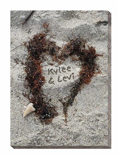 I Love You—Seashore Personalized Wrapped Canvas - Wild Wings