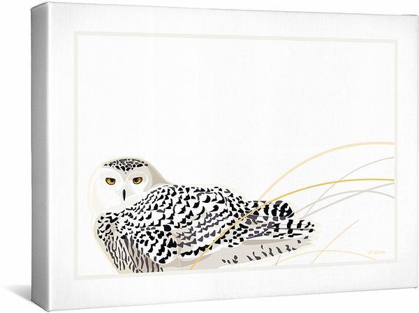 In the Stillness—Snowy Owl Gallery Wrapped Canvas - Wild Wings
