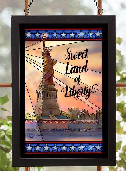 Sweet Land of Liberty Stained Glass Art - Wild Wings