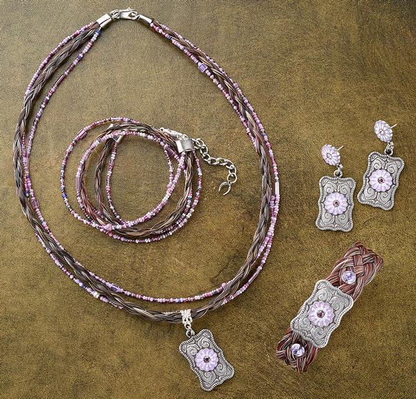 Lilac Blossom Necklace, Earrings & Bracelets - Wild Wings