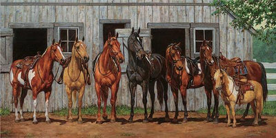 Little Partners Reunion—Horses Art Collection - Wild Wings