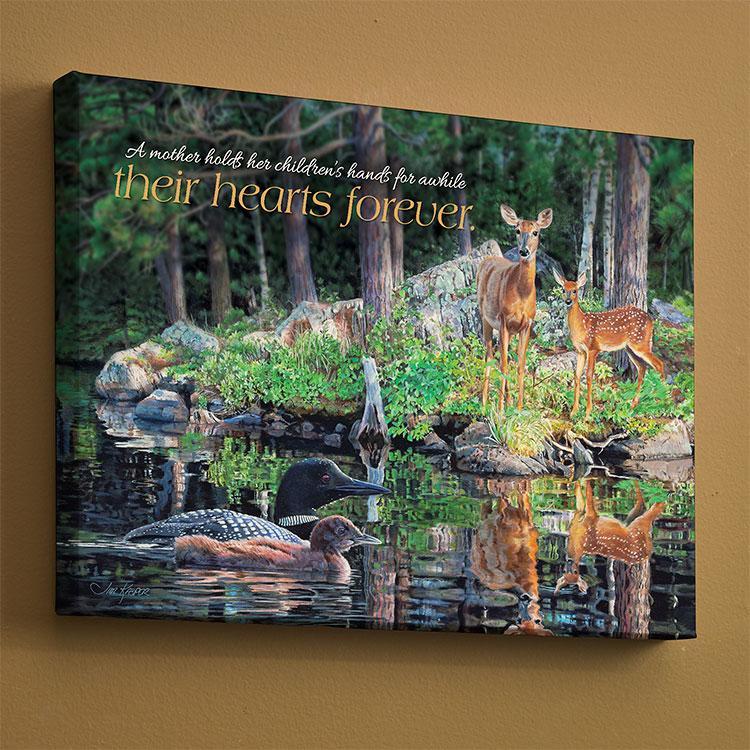 Neighbors—Whitetail Deer & Loon Art Collection - Wild Wings