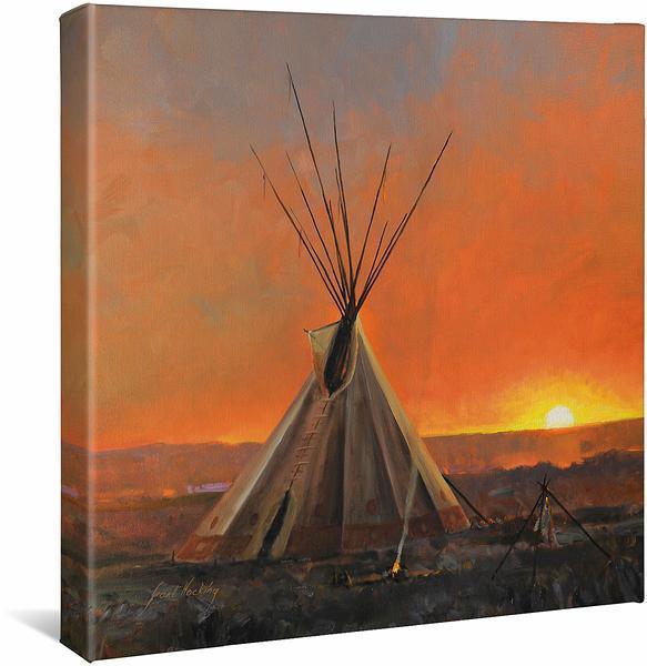 Medicine Man Lodge—Teepee Gallery Wrapped Canvas - Wild Wings