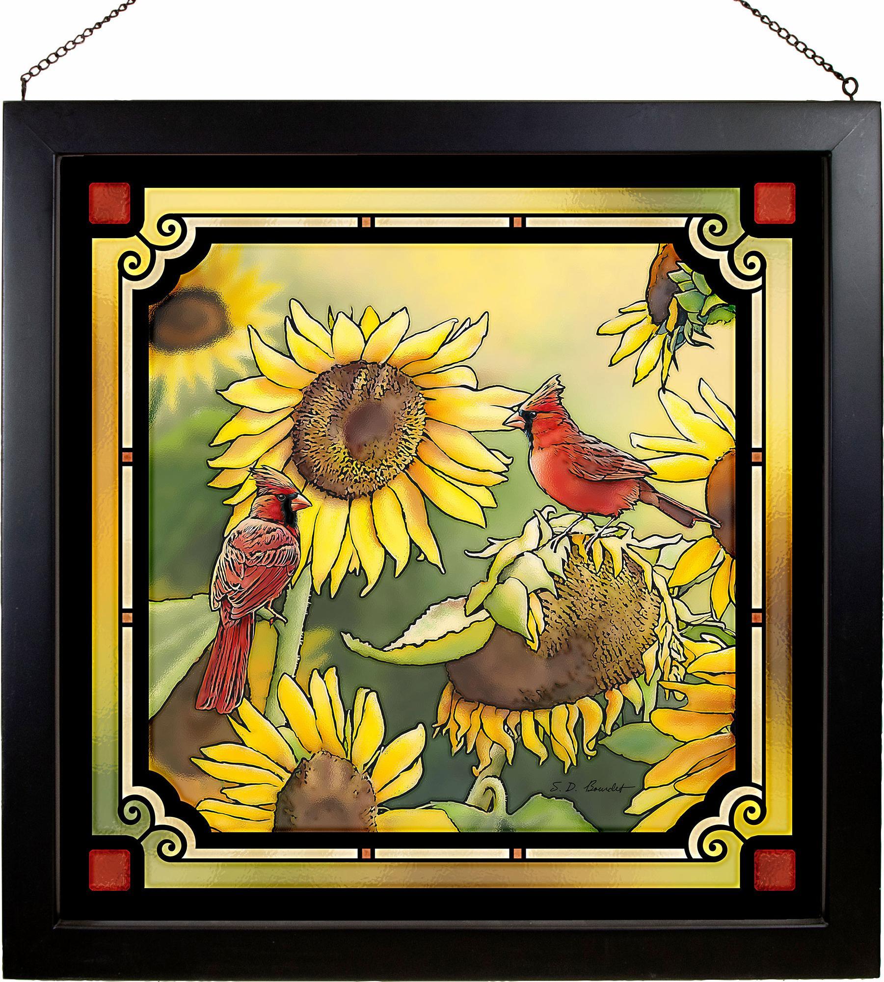 Midas Touch - Cardinals Stained Glass Art - Wild Wings