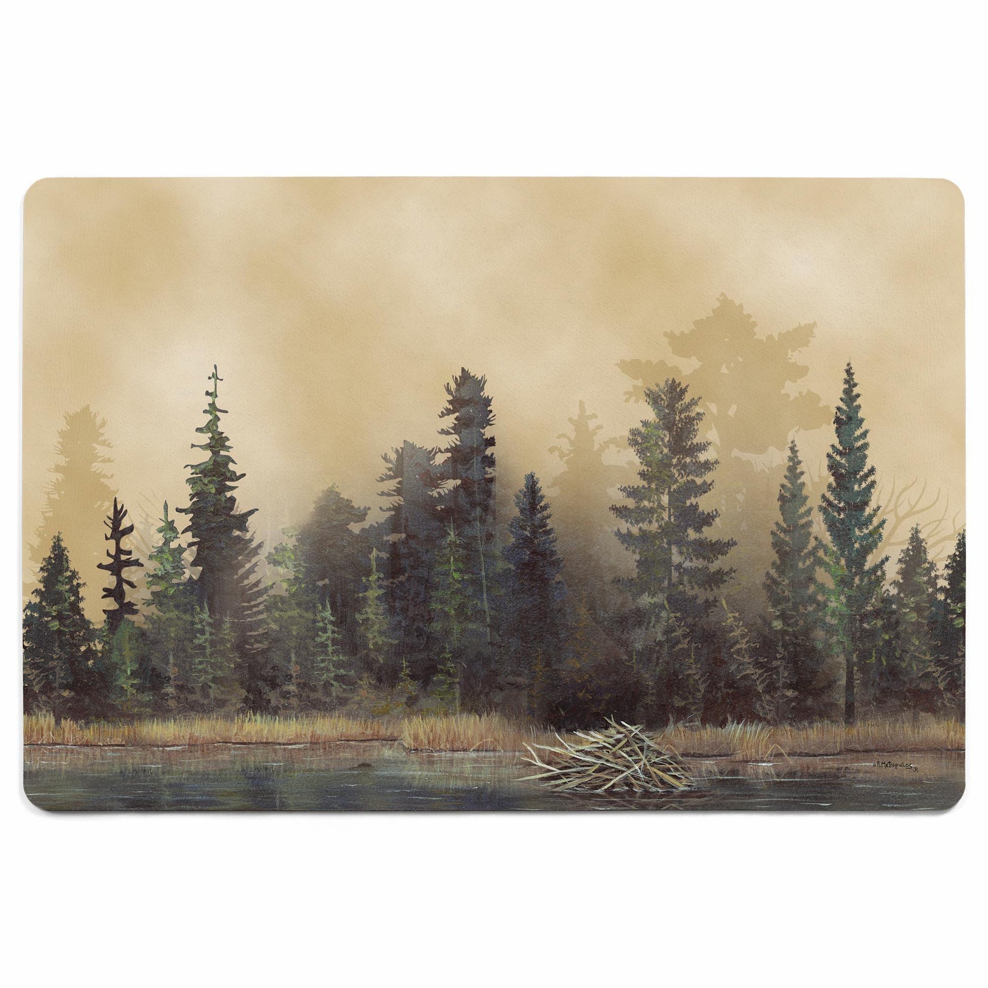 Bunk House Forest Floor Outdoor Mat With Stakes - Moss Danforth